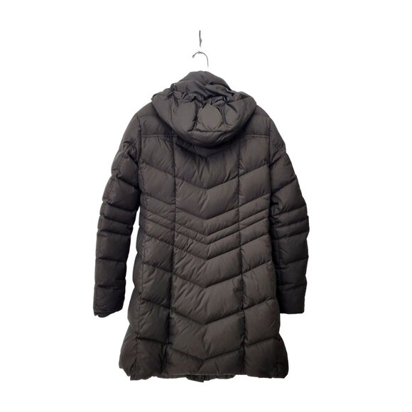 Bogner Fire + Ice Womens Long Puffer Coat Jacket Size M Dark Brown Duck Down Pol - Picture 2 of 6